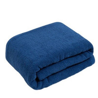 Couverture de serviette en coton vert, serviette de couleur claire, simple, climatiseur, couleur bleu marine