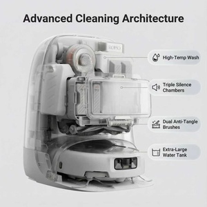 DJI UAV Drone Level ROMO Aspirateur robot avec cartographie domestique, base de vidage automatique 200 jours, 25000Pa, 360° °   Tapis domestique anti-obstacles - Product Image 3