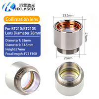 Ensemble de lentilles de collimation HXLASER D28 F75 F100 F125 F150, ensemble de lentilles de mise au point 1064nm pour tête de découpe laser Raytools BT210 BT210S