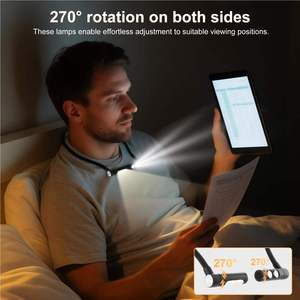 Lampe <span class=keywords><strong>de</strong></span> lecture portable pour le cou, à intensité réglable, protection des yeux, pour la lecture au <span class=keywords><strong>lit</strong></span>, les voyages en extérieur - Product Image 3