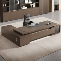 Nouvelle table de direction moderne et simple, durable, écologique, bureau commercial, bureau de patron, bureau de direction de luxe