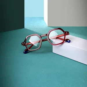 China manufacturer product new style acetate glasses frames for men women optical eye glasses frames optic 2024