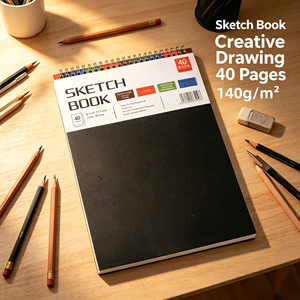 Set de Cuadernos de Dibujo, 20 Hojas, Encuadernación en Espiral, Papel de Dibujo Blanco sin Ácido de 68 lb (100 g/m²), Pintura Gouache <span class=keywords><strong>para</strong></span> Niños - Product Image 5