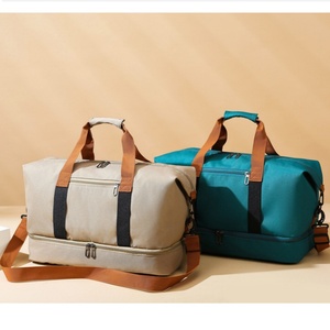 10 pièces peut logo personnalisé bagage à main <span class=keywords><strong>sac</strong></span> de <span class=keywords><strong>sport</strong></span> pour hommes femmes Fitness OEM <span class=keywords><strong>sac</strong></span> de <span class=keywords><strong>sport</strong></span> avec compartiment à chaussures <span class=keywords><strong>sac</strong></span> de voyage - Product Image 4