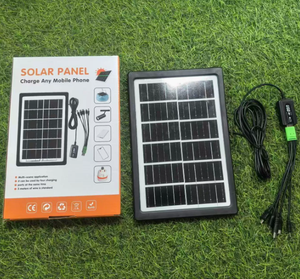 Panneau solaire monocristallin portable Xinyang, petite puissance 3W 6V, charge directe USB, système domestique, tout noir, efficacité 22,7%, plastique - Product Image 2