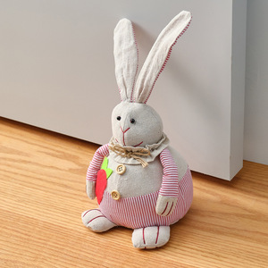 Cute European Style Bunny Doorstop Cotton Linen Fabric Decorative Doll <b>Easter</b> Gift Household <b>Ornament</b> - Product Image 3