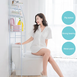 <span class=keywords><strong>3</strong></span> Camadas Banheiro Mult propósito Prateleiras Sobre Armazenamento Do Vaso Sanitário Máquina De Lavar Armazenamento Rack Space Saving <span class=keywords><strong>para</strong></span> o banheiro - Product Image 4