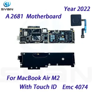 테스트 A2681 로직 보드 M2 8G 16G 500G 1TB SSD 맥북 에어 M2 A2681 2022 마더보드 820-02862