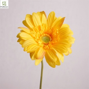 زهرة جربر دايزي اصطناعية عالية الجودة بقطعة واحدة بلمسة حقيقية لطاولة مركزية - Product Image 6