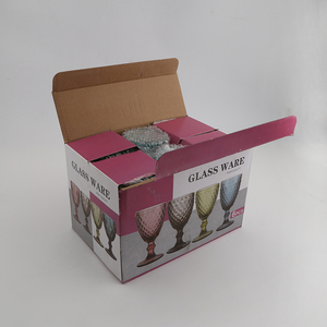 Juego de copas de vino azules con diamantes de imitación para boda, copa de cristal de diseño vintage para fiesta y restaurante - Product Image 6