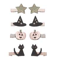 Offres Spéciales personnaliser Halloween drôle épingle à cheveux fantôme maison hantée ensemble pinces à cheveux fête vacances robe enfants