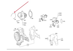 Clip a Molla per Tubo Refrigerante OEM A0009931202 di Alta Qualità, Compatibile con Mercedes M271 M272 C E S GLK GLC, Morsetto per Giunto Tubo Acqua - Product Image 4