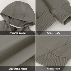 เสื้อฮู้ดแบบสวมศีรษะสำหรับผู้ชายเสื้อฮู้ดแบบสวมหัวพิมพ์โลโก้8% ผ้าโพลีเอสเตอร์92% ผ้าสแปนเด็กซ์ - Product Image 5