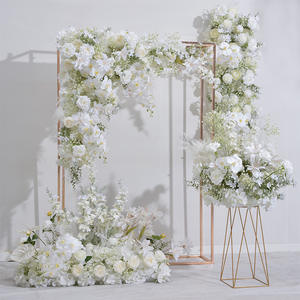 Ensemble de compositions florales de mariage, nouvelles hydrangeas en soie, gypsophile, décoration de <span class=keywords><strong>fond</strong></span> de mariage, décoration de fête, accessoires de photographie - Product Image 3