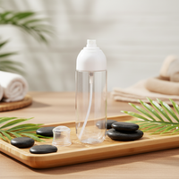 Fuyun Haute Qualité pour Flacon Vaporisateur Rond en Plastique Transparent PETG Vente en Gros pour Cosmétiques pour Lotion Blush Masque Perruques