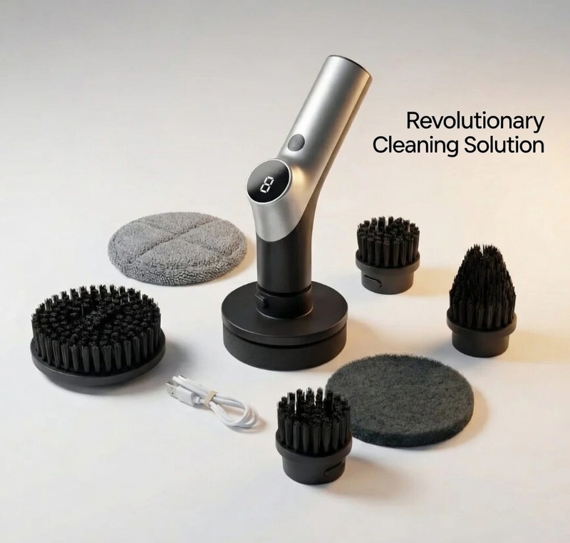 Electric Cleaning Brush Rechargeable Cordless Spin