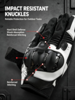 Gants de moto en cuir pour hommes, compatibles écran tactile, respirants, en maille, imperméables, légers, protection UV, pour le cyclisme