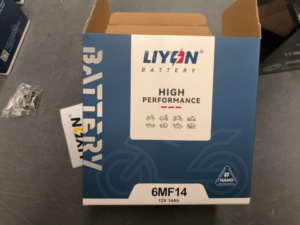 Batterie de moto LIYON 6MF14 Nano Gel 12V 15Ah sans entretien pour moto, VTT, jet ski, remplace <span class=keywords><strong>YTX14</strong></span> <span class=keywords><strong>BS</strong></span> - Product Image 3