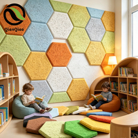 Panneau acoustique en fibre de bois écologique QIANQIAO pour écoles et bibliothèques, sans formaldéhyde, pour projets éducatifs