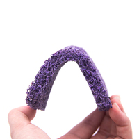 Tampon à récurer souple violet très efficace pour nettoyer les ustensiles de cuisine en porcelaine