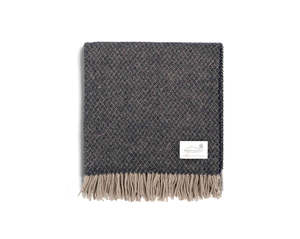 100% lana de lujo personalizado cálido <span class=keywords><strong>Alpaca</strong></span> tejido grueso Lap Plaid Manta con flecos portátil tamaño doble ropa de cama para sofá - Product Image 3