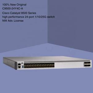 Commutateur de cœur d'agrégation C9500-24Y4C-A neuf pour 24 ports 10G SFP+ et 4 ports 100G QSFP28 avec SNMP et QoS - Product Image 3