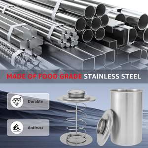 Homemade Deli Press Cooking <b>Bacon</b> Meat Boiler Pot Pressure <b>Cooker</b> Stainless Steel Meat Press Ham Press Maker Thermometer - Product Image 2