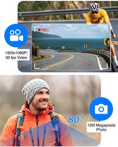 BOBLOV Strap Mini taşınabilir 1080P 950MAH up 128GB <span class=keywords><strong>Video</strong></span> kamera vücuda takılan kamera kayış kısa klip ile monte kafa için