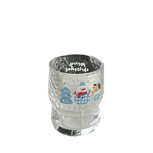 Christmas Snowman Crystal Glass Cup High Transparency Cartoon Style Juice Cup Couple Breakfast Milk Office Coffee Use - Product Image 5