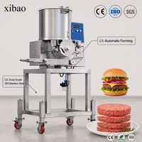 Machine de production de galettes de hamburgers commerciales, équipement automatique de fabrication de hamburgers pour la transformation de la viande de bœuf et de poulet