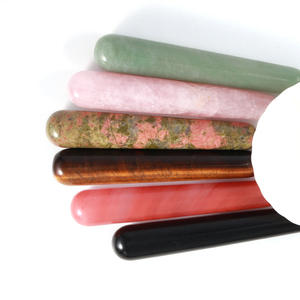 Bastoncino per Massaggio Gua Sha in Giada Naturale da 11cm, Energia Curativa, Bilanciamento dei <span class=keywords><strong>Chakra</strong></span>, Cura del Viso, Terapia SPA, Bellezza, Uso Domestico, Regalo - Product Image 6