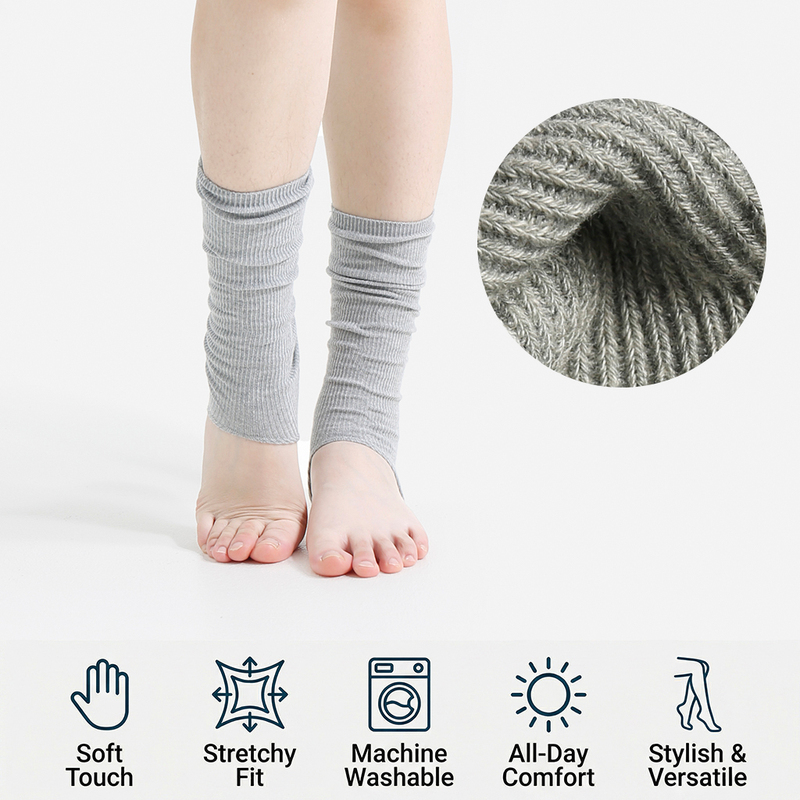 Ballet Style Dancewear Long Leg Warmers