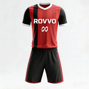 Equipación Deportiva de Poliéster, Camisetas de Fútbol de Alta Calidad, Último Diseño, Uniformes de Fútbol Personalizables por Sublimación para Hombre - Product Image 1