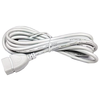 Câble d'extension USB 2.0 Type A mâle vers femelle blanc personnalisé en usine, 0,5 m, 1 m, 2 m, 3 m pour ordinateur