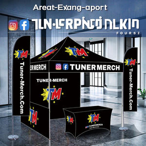 Maxcopana 3x3m 알루미늄 무역 박람회 텐트 캐노피 팝업 텐트 광고 활동 접이식 방풍 접이식 전망대 - Product Image 2