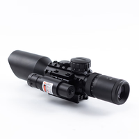 Jumelles de Vue Tactiques d'Usine M9 3-10X42 EG avec Laser Rouge, Meilleure Longue-Vue pour la Chasse avec Monture 11mm/20mm