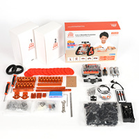 Equipo Educativo de Codificación Inteligente, Coche Robótico 6 en 1 Programable con ESP32 Microbit, Kit de Robótica STEM para Estudiantes