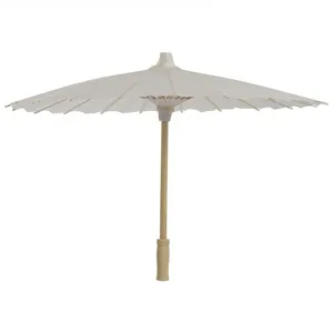 Toptan çin küçük kağıt şemsiye düğün için 60cm ahşap çerçeve yağlı kağıt şemsiye
