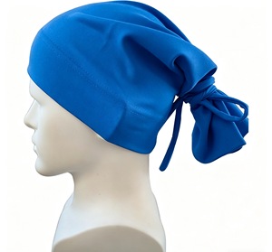 Durag Hip Hop con Laccetti, Turbante Monocolore Streetwear per Uomo e Donna, Cappello Elastico Regolabile - Product Image 3