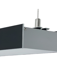 Bandes d'éclairage de diffuseur d'extrusion anodisé LS-149, 1M, 2M, 3M, canal de lumière LED en aluminium 80*35mm