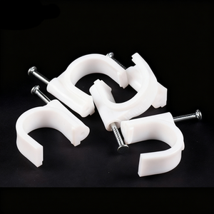 Chine Coaxial En Plastique Cercle Câble Clips Clou Murs Électrique Fil Clips Organisateur <span class=keywords><strong>Attache</strong></span> 4/6/8/10/12/20/25mm 100pcs 5000pcs - Product Image 1