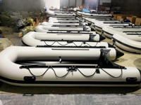 Perahu Karet Sport Fishing SD380 dengan Mesin Luar PVC 0.7mm untuk Berlayar di Sungai & Wisata