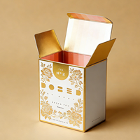 Luxuriöse Faltkartons Verpackungsbox mit Goldfolie Papier-Faltschachtel für Gesichtscreme