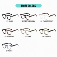 Lunettes optiques vintage épaisses carrées anti-lumière bleue, monture TR pleine, charnière à ressort, verres correcteurs, personnalisables OEM ODM avec logo