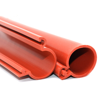 Tube de couverture isolant de câble en caoutchouc de silicone de type encliquetable à haute tension