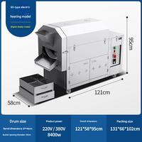 Machine automatique de torréfaction de fruits secs, multifonction, en acier inoxydable, idéale pour torréfier une variété de fruits secs et de noix