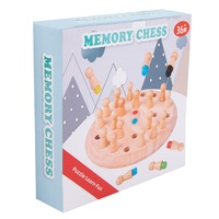 Jeu de société en bois en promotion, échecs de mémoire colorés pour l'éveil, jouet STEM interactif parent-enfant pour l'entraînement à la concentration
