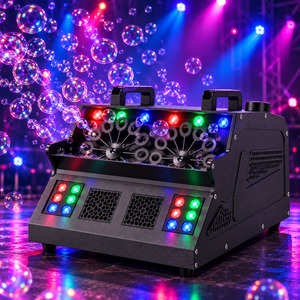 <b>Bubble</b> Machine Professional Double Wheel 200W <b>Bubble</b> Only No Smoke RGB LED DMX512 Remote for Stage <b>Wedding</b> Party - Product Image 3