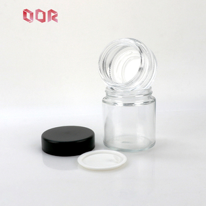 Premium Round Clear Glass <b>Bottle</b> Jar With Black Aluminum Lid 1oz 2oz 3oz 4oz 5oz 6oz Food Grade Empty Glass Vessel - Product Image 6