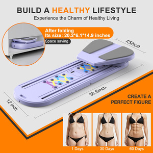 Tabla de Pilates Wansheng 55.09 x 38.81 x 17.20 cm, máquina de fitness plegable 15 en 1 para entrenamiento en casa - Product Image 5